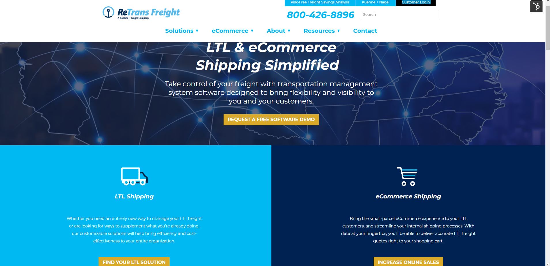 ReTrans Freight eCommerce Solution